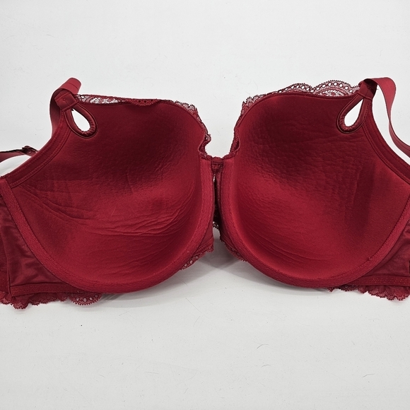 Torrid red satin and lace lightly padded bra women's size 42DDD - Picture 3 of 5